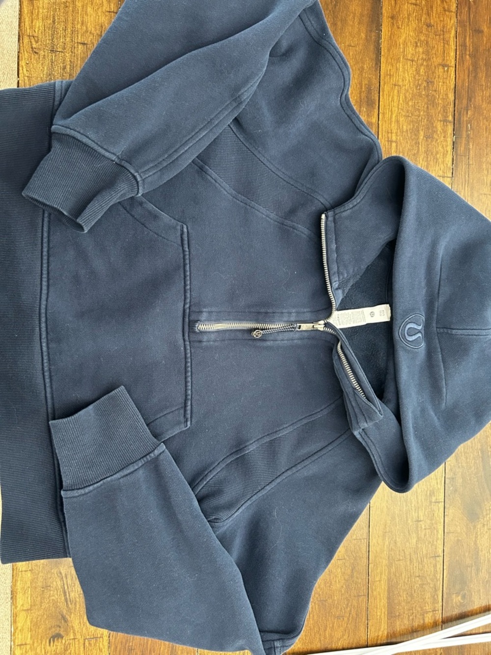 lululemon athletica Black Half-Zip Hooded Jacket